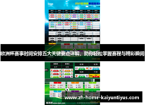 欧洲杯赛事时间安排五大关键要点详解，助你轻松掌握赛程与精彩瞬间