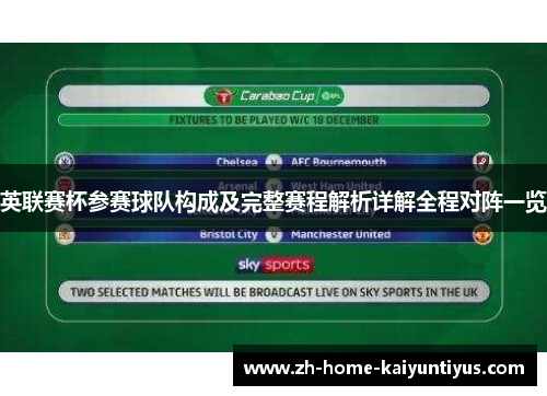 英联赛杯参赛球队构成及完整赛程解析详解全程对阵一览