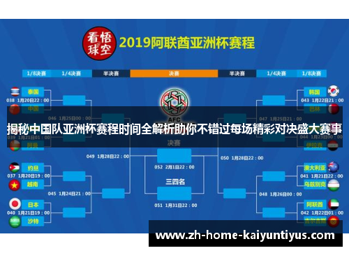 揭秘中国队亚洲杯赛程时间全解析助你不错过每场精彩对决盛大赛事
