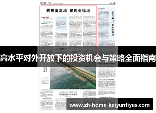 高水平对外开放下的投资机会与策略全面指南